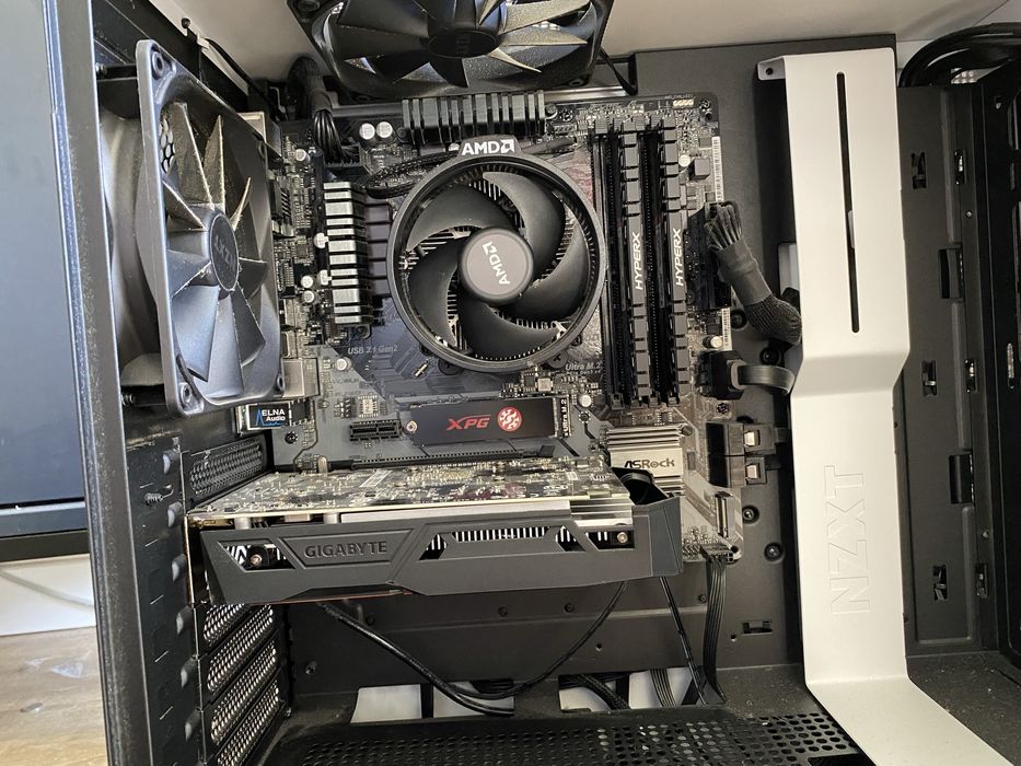 Komputer, GTX 1050Ti, AMD Ryzen 1050Ti