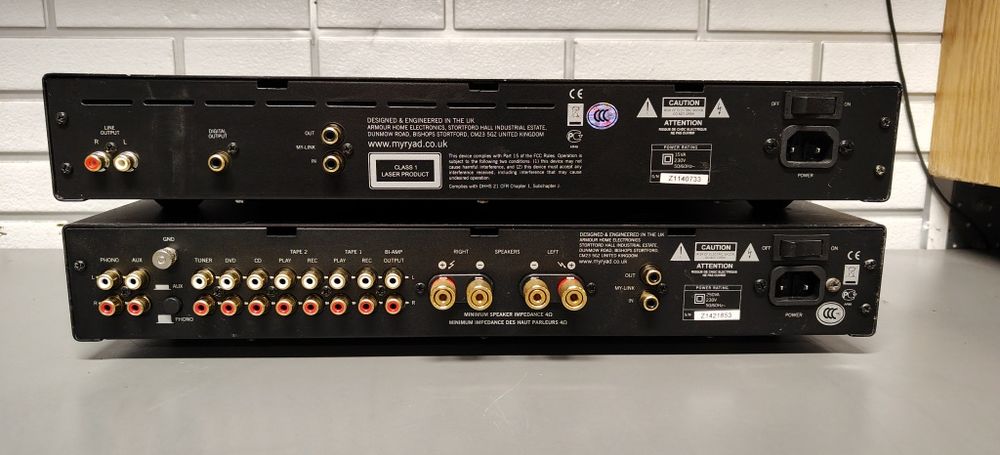 Audiofilski wzmacniacz i CD MYRYAD z142, z114.