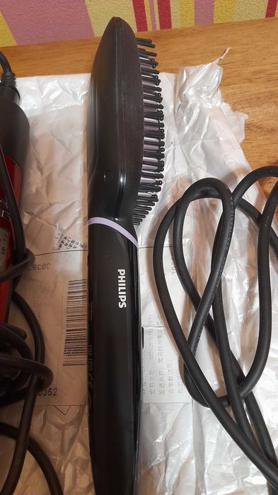 Автоматическая термощетка PHILIPS для выпрямления волос+утюжок