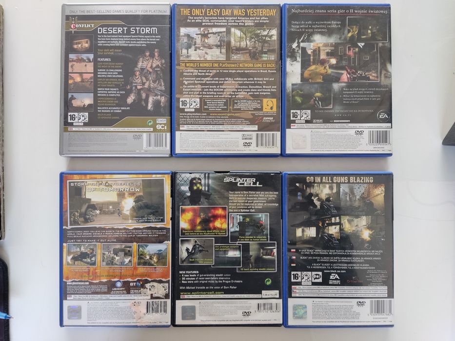 Gry Ps2 - Black,MoH,Socom,Quake,Tomb Raider,LotR
