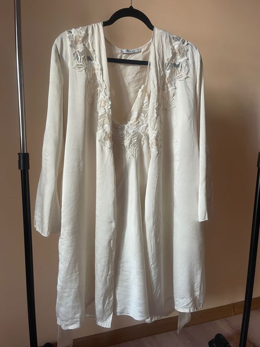 Pen-ky комплект пеньюар та нічна сорочка 100%silk