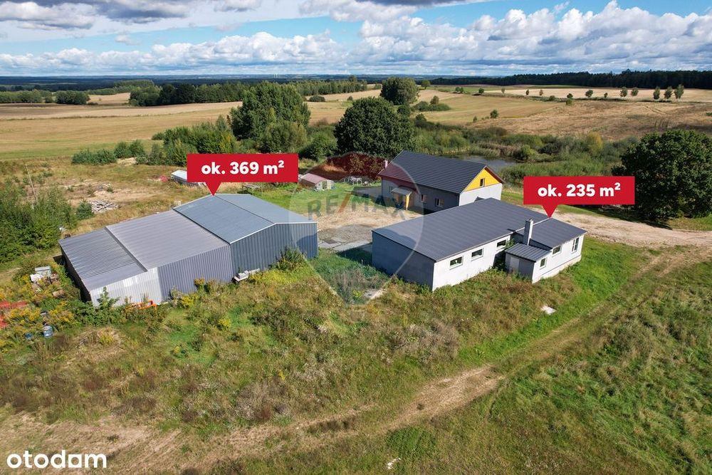 Siedlisko 4,04 ha z domem i zabudowaniami