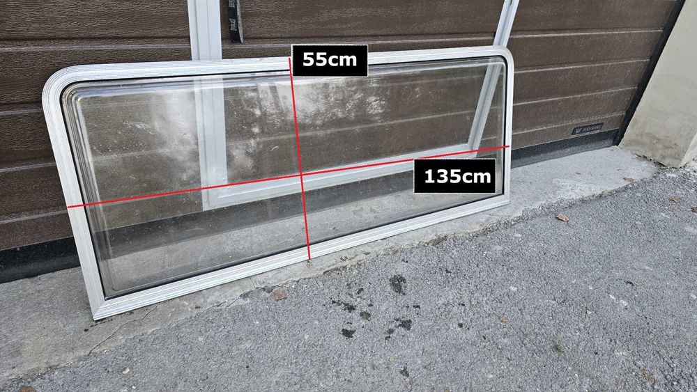 Szyba Okno do przyczepy kempingowej  kampera 2 sztuki