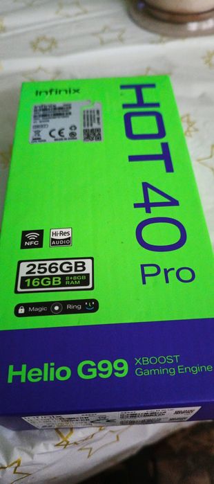 Zamienię infinix Hot 40Pro 256pam 16 GB ramu  stereo