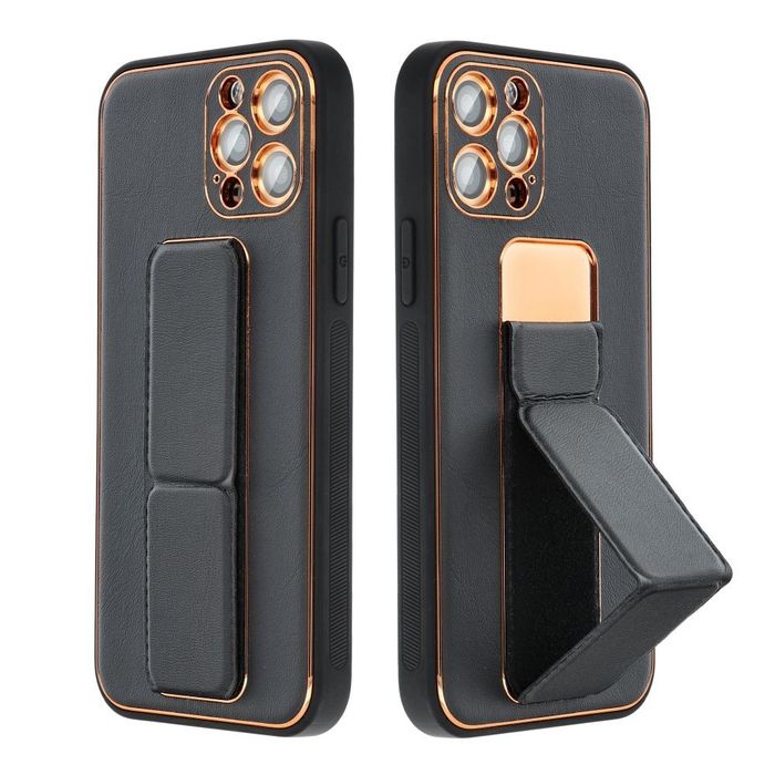 Etui Leather Kickstand do Xiaomi Redmi 13c Black