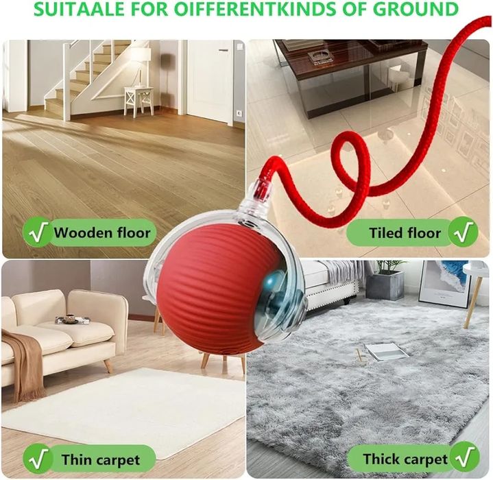 Bola  interativa para gatos e Cães modelagem automática ,360° rotating