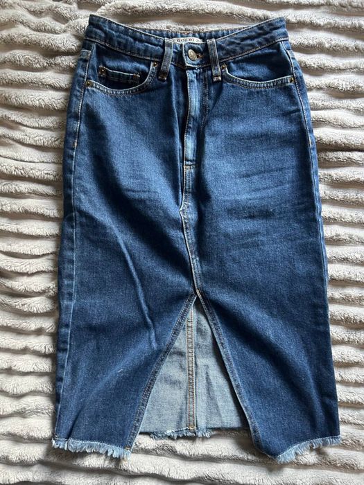 Denim Midi Skirt / Джинсовая юбка миди