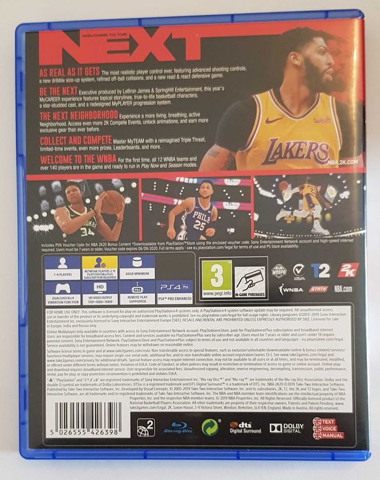 NBA 2k20 - Jogo Ps4