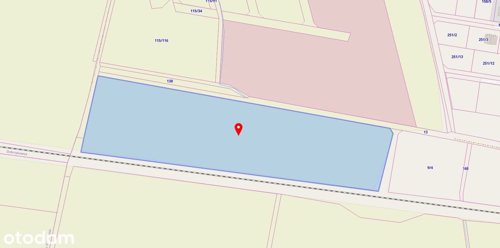 Nadolice Małe | 3,15 ha | przy ul. Kolejowej | Blisko Wrocławia