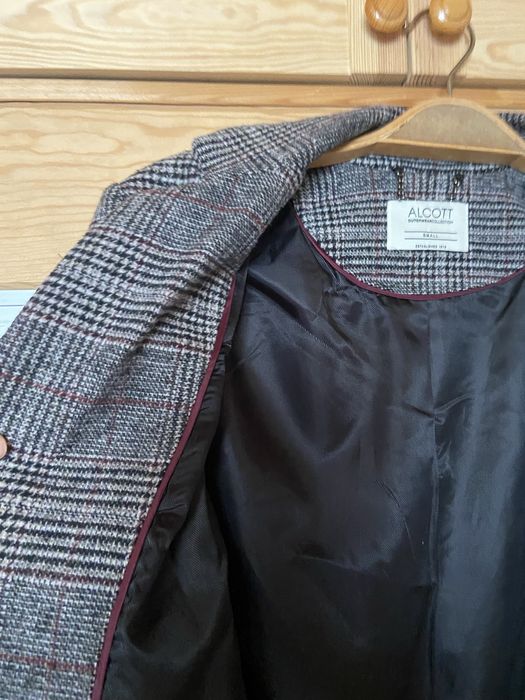 Вовняне пальто Alcott в клітинку оригінал