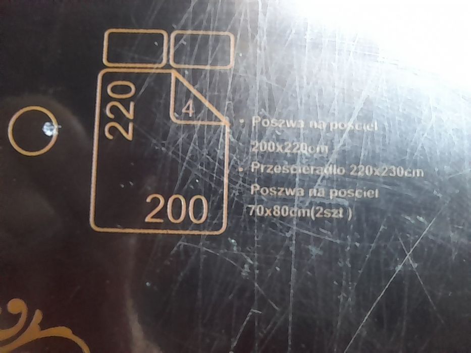 Pościel 200 na 220 komplet 4 częściowy hermes