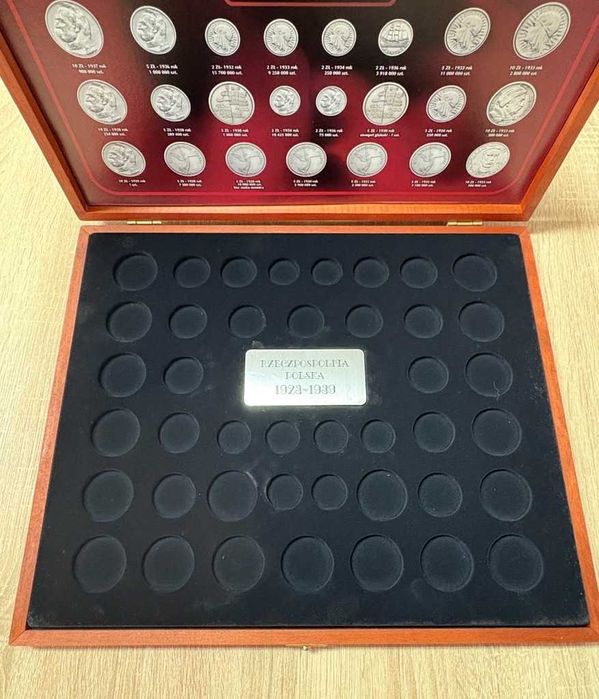 Duża kaseta kolekcjonerska na monety