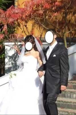 NOWA CENA!Piękny garnitur ślubny Diuk Wilvorst