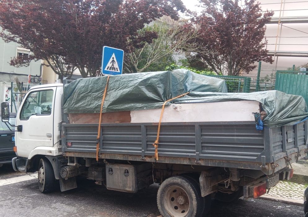 MARINHAIS e BENAVENTE contentores e carrinha p/entulho de obras e lixo