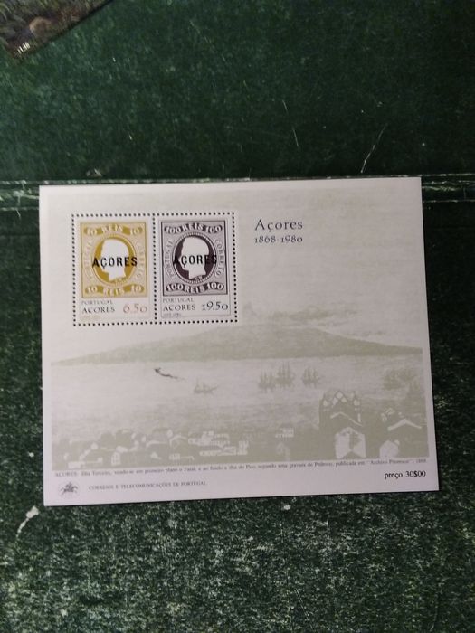 1980 Commemorative Block of the First Azores Issue MNH **64284659477633120