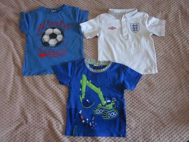 Bluzki z krótkim rękawem 98 t-shirty 6 szt