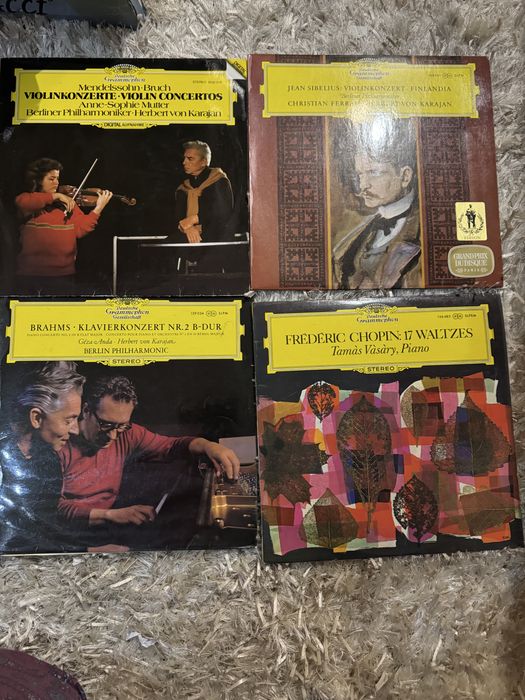 4 Vinil Jean Sibelius &  Christian Ferras - Berliner PhiLharmonicA