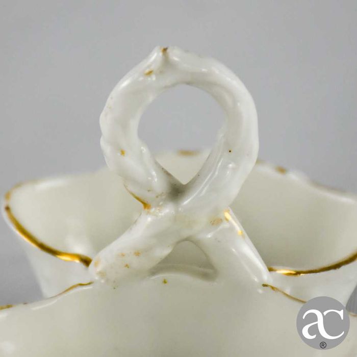 Especieiro / Saleiro de mesa em porcelana europeia, séc. XIX