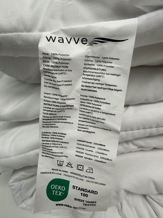 Wavve kołdra 220x240cm 450g/m2 duża całoroczna