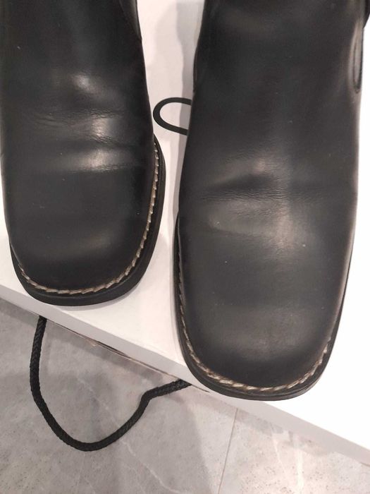 botki kowbojki skóra naturalna