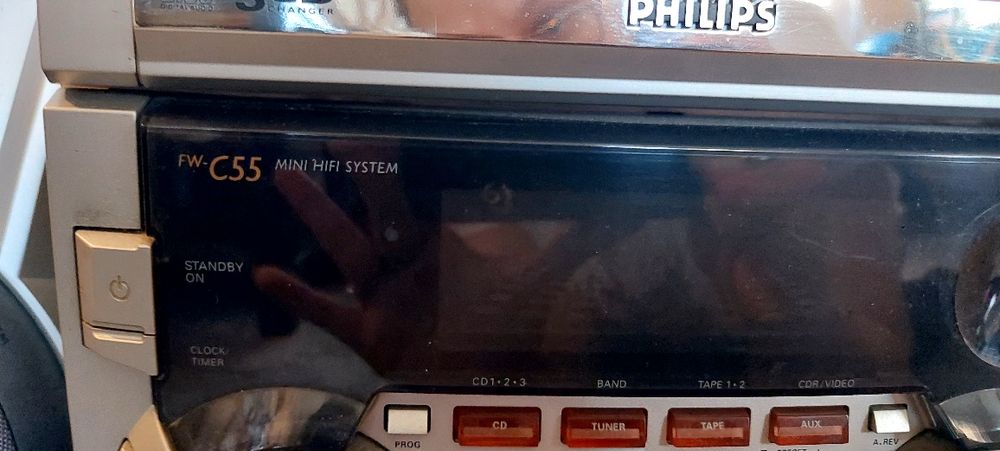 Wieża Philips- fw- c55 mini Hifi system + dwa głośniki