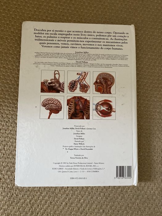 Livro - O corpo humano -Jonathan Miller David Pelham