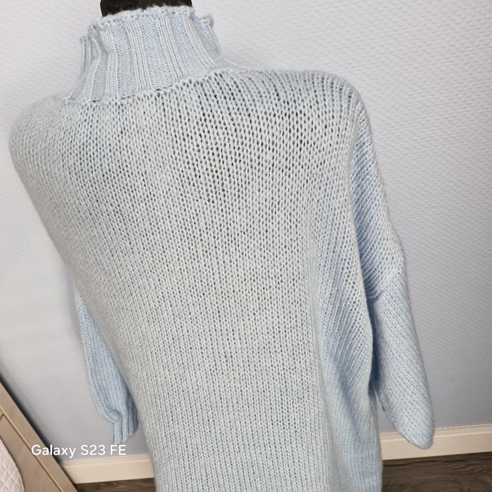 Niebieski sweterek/tunika  Made in Italy