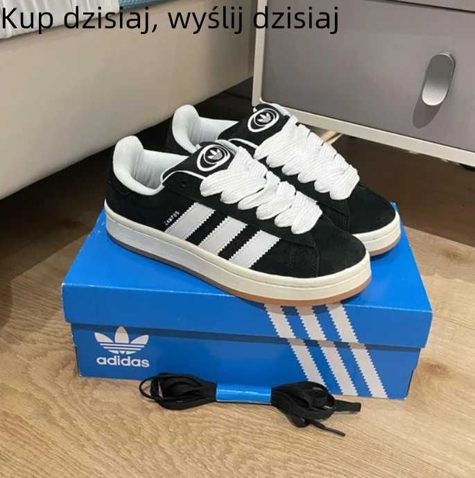 Trampki Adidas w rozmiarze 38 czarne klasyczne wygodne