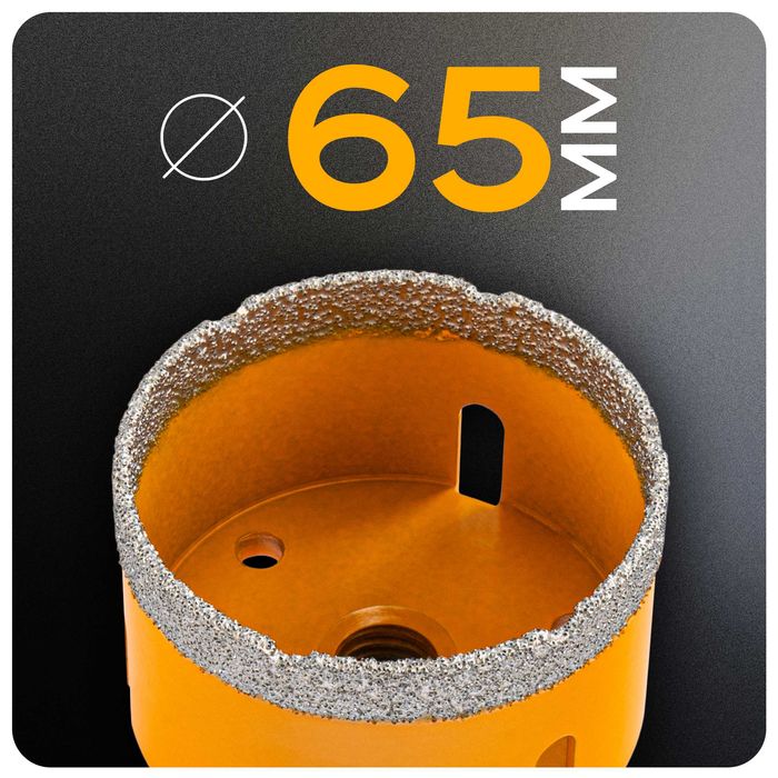 otwornica diamentowa do gresu pm-dwk-65m14m