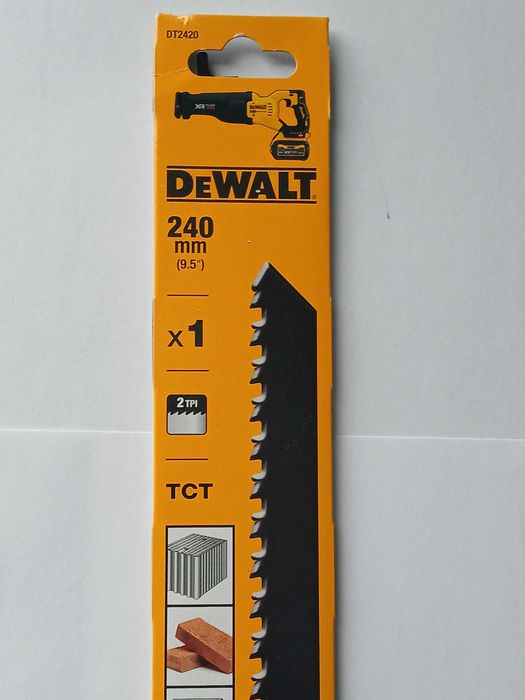 Brzeszczot do piły szablastej DeWALT DT2420* 240mm*nowy*oryginał