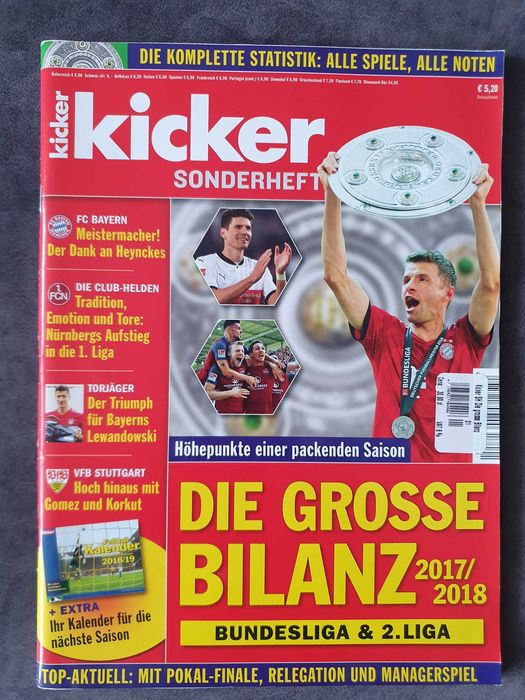 Kicker Sonderheft Bundesliga 2017/2018