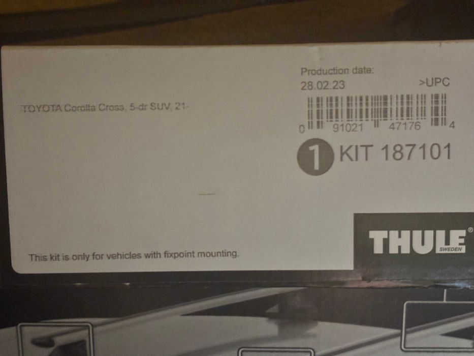 Bagażnik dachowy Toyota COROLLA CROSS SUV THULE
