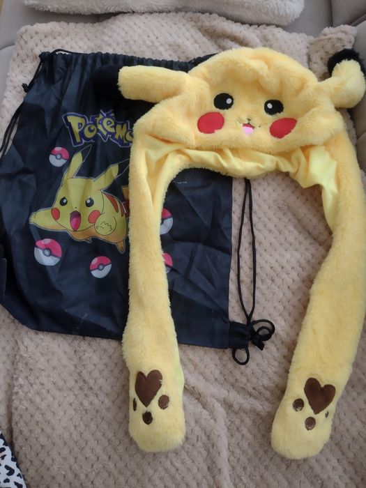 Czapka i worek Pokemon