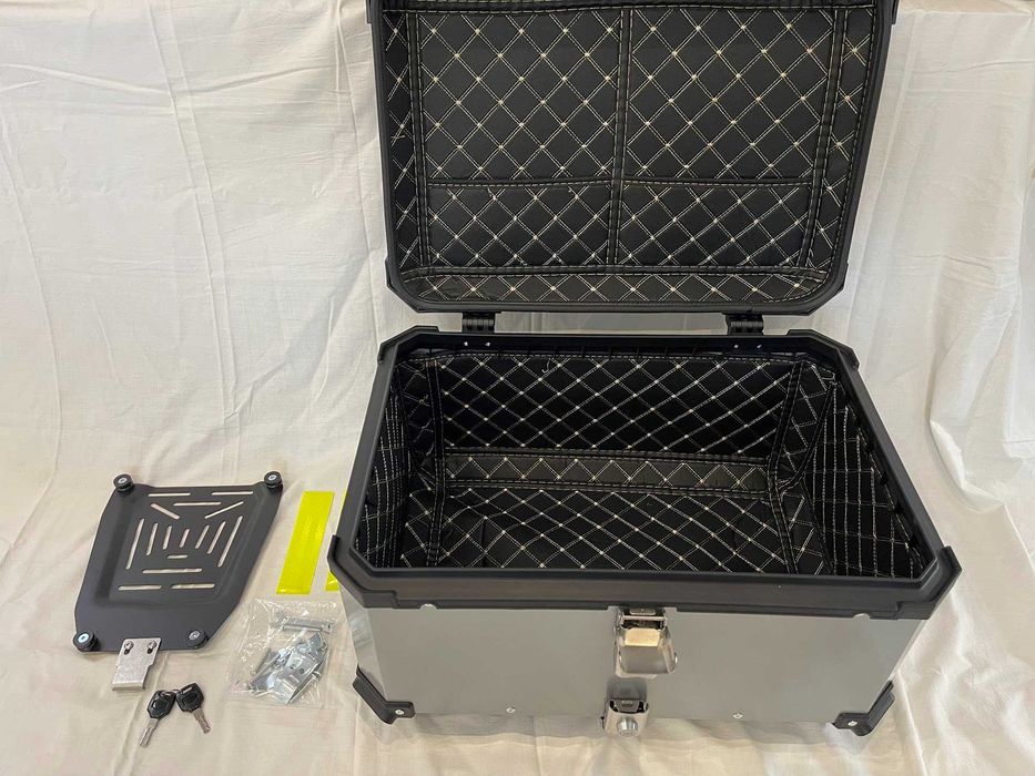 Kufer Centralny Motocyklowy ALUMINIOWY 65L Srebrny lub Czarny