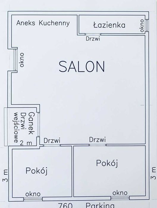 Komfortowe mieszkanie na przedmieściach 70m² od Listopada.