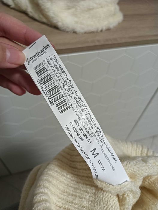 Conjunto Gorro + Gola (Creme) – Suave e Elegante