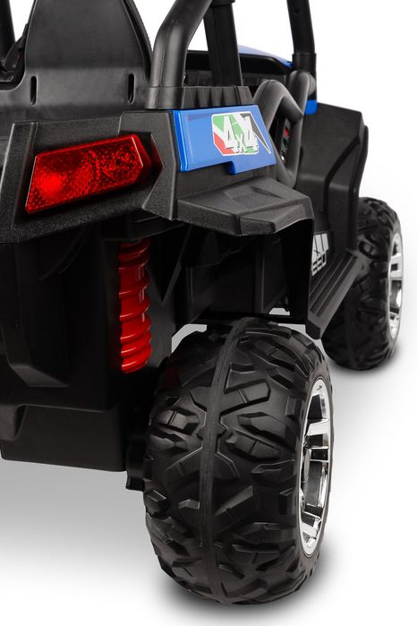 Niebieski Buggy 24V 4x4 na Akumulator dla Dzieci 4x45W,pilot,Bluetooth