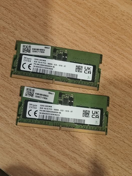 DDR5 16GB (2×8) SK Hynix 5600MHz для ноутбука