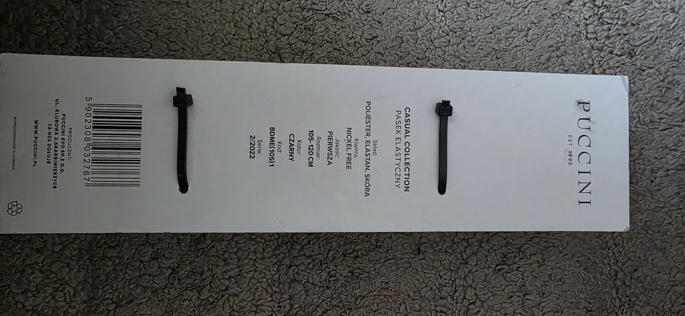 Pasek męski pleciony