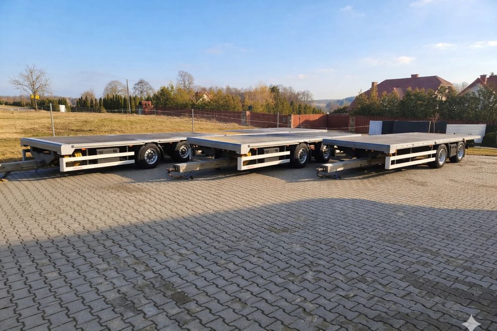 Przyczepa tandem laweta platforma do maszyn koparek górny i dolny zacz