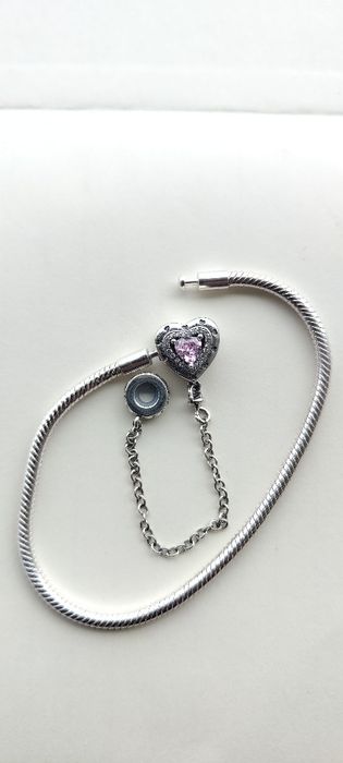 Pulseiras variadas prata 925, compatível com berloques Pandora.