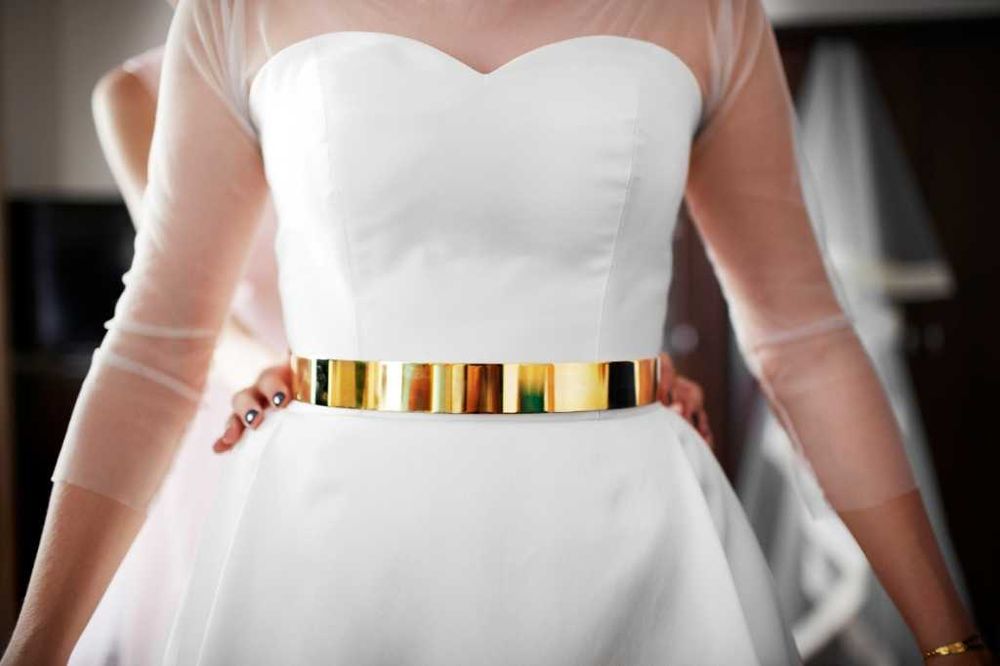 Suknia ślubna Madonna Gala Gemma klasyczna litera A sukienka ślub