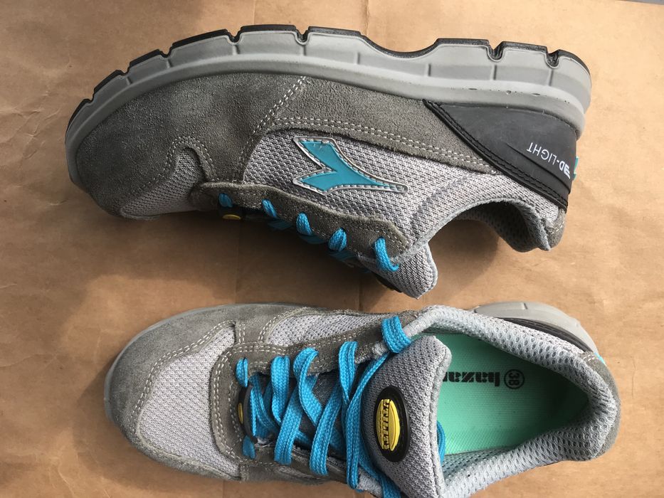 Кросівки унісекс робочі як НОВІ захист носка 38р24см Diadora Utility