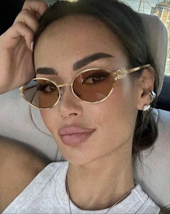 Okilary Przeciwsloneczne złote