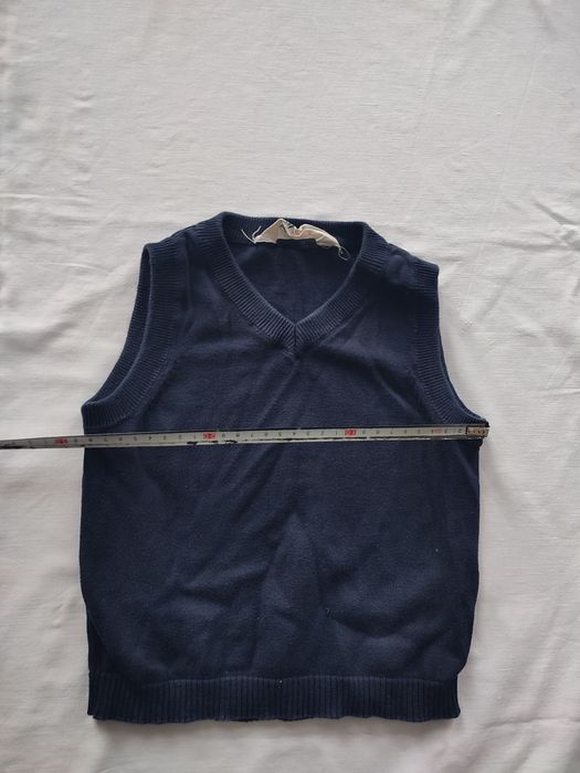 sweterek bezrękawnik ocieplacz granatowy rozmiar 98-104 H&M