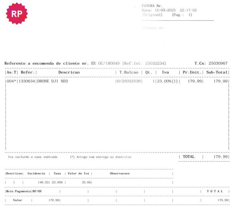 DJI Neo Pack Completo com garantia