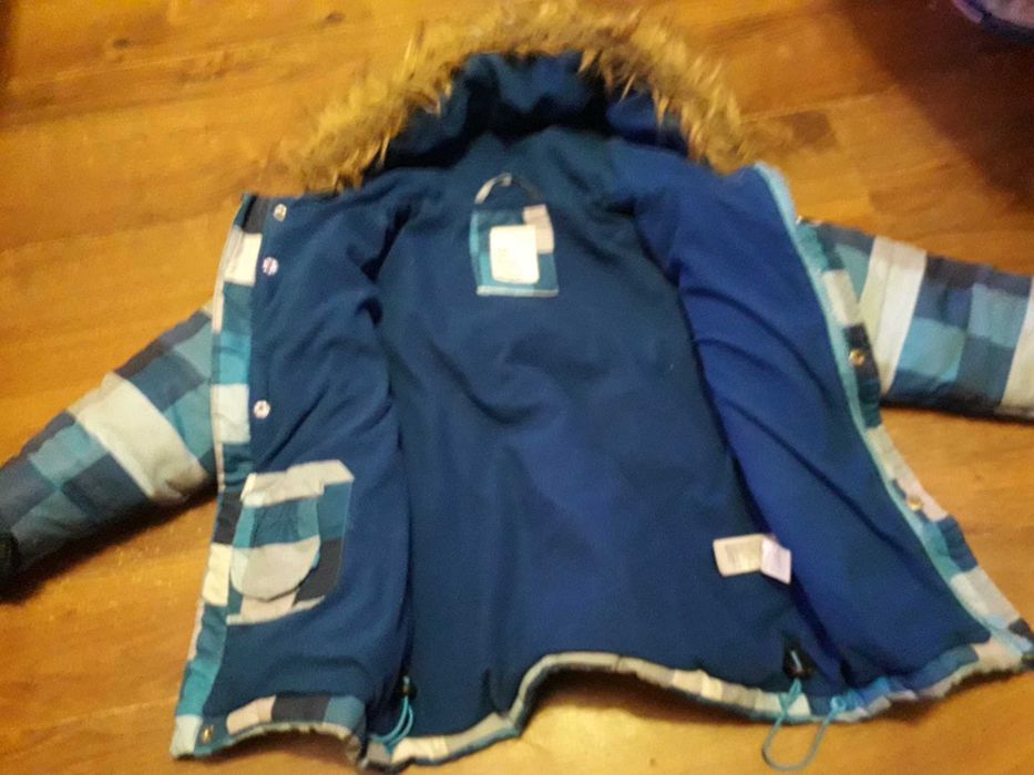 Kurtka zimowa ocieplana reserved z odblaskami