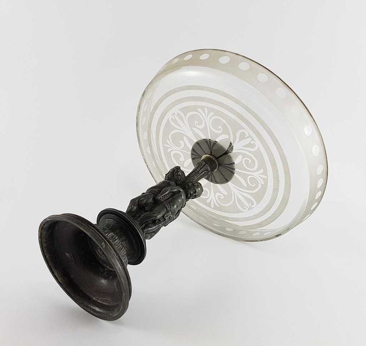 Patera w stylu neobarokowym - Artur Buchman-Wrocław -XIX w. - rzadkość