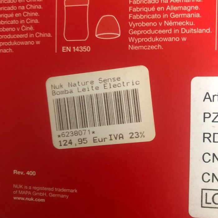 Bomba de mamã  da Nuk,  completamente nova