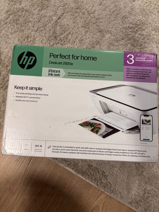 Impressora HP DeskJet 2820e – Nova na Caixa